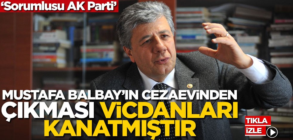 Mustafa Balbay’ın cezaevinden çıkması vicdanları kanatmıştır! ‘Sorumlusu AK Parti’