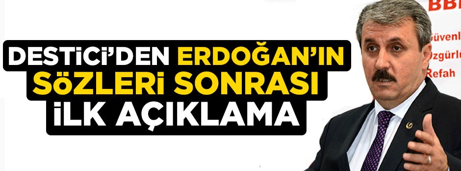 Destici'den Afrin operasyonuna yönelik ilk yorum