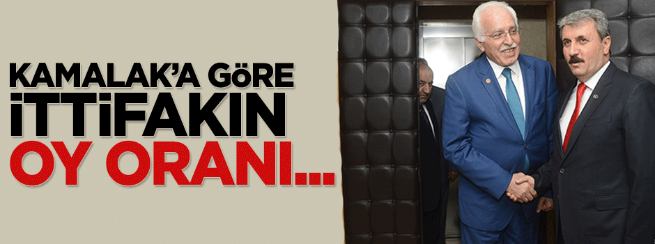 Mustafa Kamalak: Oy oranımız yüzde 17.9