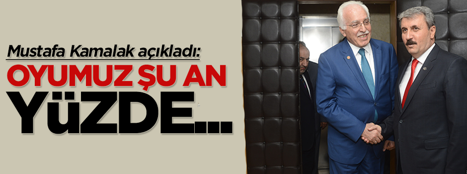 Mustafa Kamalak oy oranlarnıı açıkladı