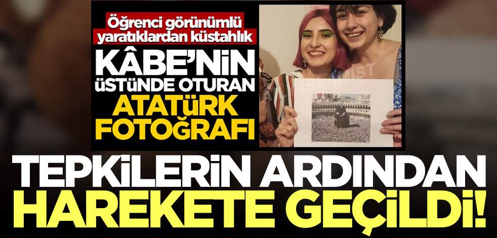 Mustafa Kemal'in Kabe'nin üzerine montajlandığı fotoğrafı paylaşmışlardı! Tepkilerin ardından harekete geçildi