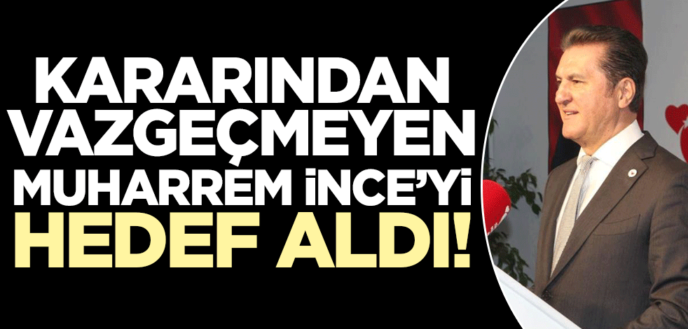 Mustafa Sarıgül'den seçim açıklaması! Üstü kapalı sözlerle Muharrem İnce'yi hedef aldı