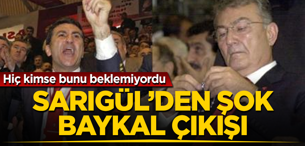 Mustafa Sarıgül'den şok Baykal çıkışı! Hiç kimse bunu beklemiyordu