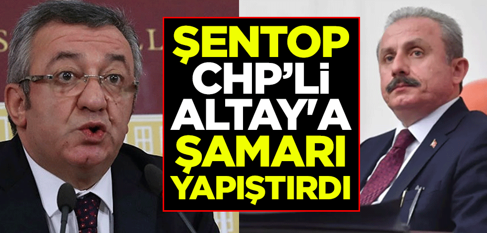 Mustafa Şentop, Engin Altay'a şamarı yapıştırdı