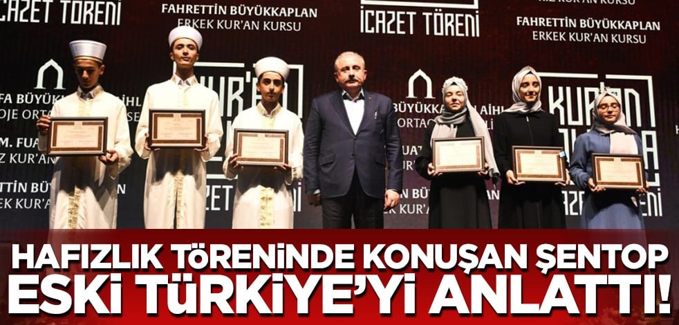 Mustafa Şentop eski Türkiye'yi hatırlattı! "Çocuklarımız hem hafızlık yapıp hem okula devam edemiyordu"