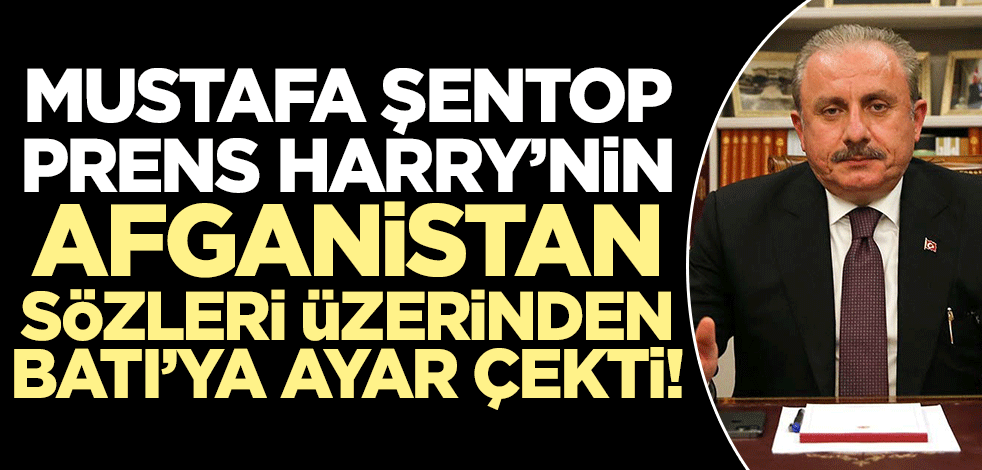Mustafa Şentop Prens Harry'nin Afganistan sözleri üzerinden Batı'ya ayar çekti!