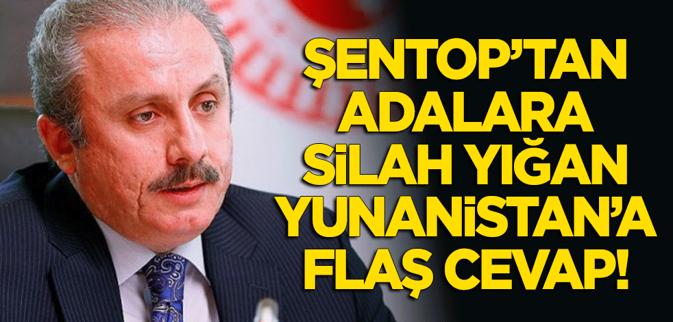 Mustafa Şentop'tan adalara silah yığan Yunanistan'a flaş cevap!