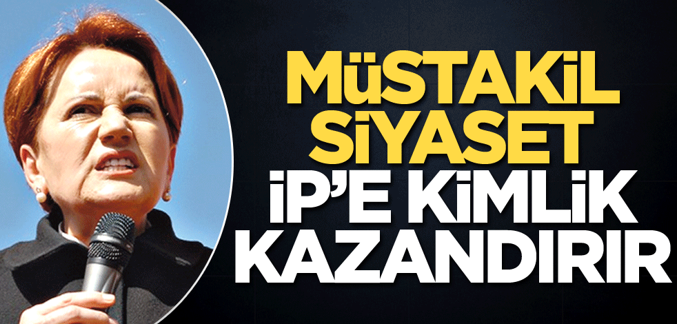 Müstakil siyaset İP'e kimlik kazandırır
