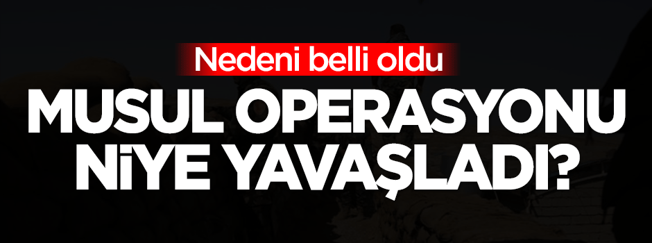 Musul operasyonu niye yavaşladı? İşte sebebi