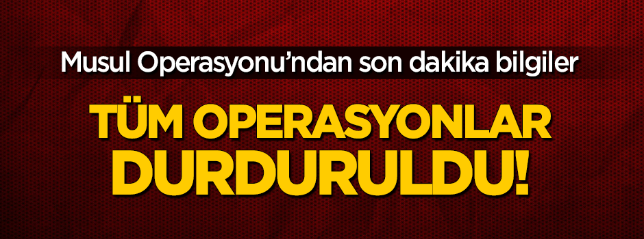 Musul operasyonunda ikinci gün!