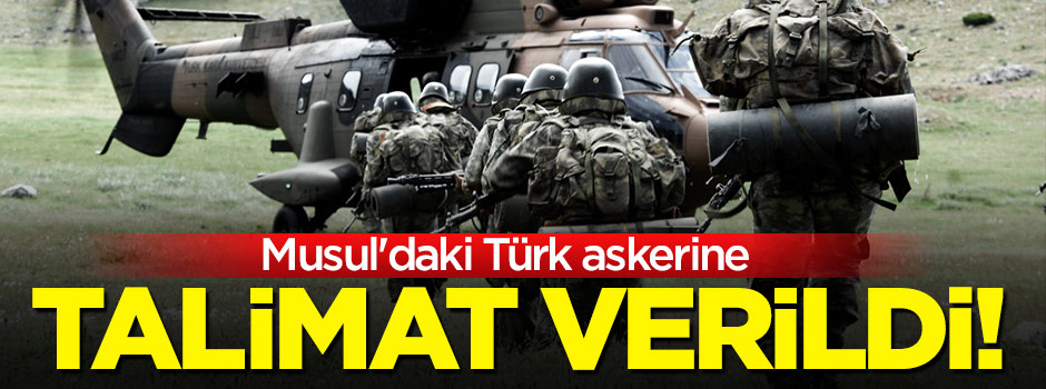 Musul'daki Türk askerine ilk talimat