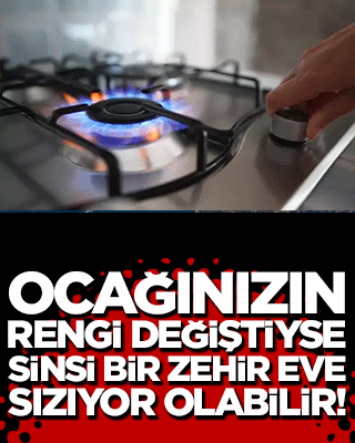 Mutfaktaki o sessiz tehlikeyi renginden tanıyın! Ocağınızın alevi mavi değilse her an bu sinsi gaz eve doluyor olabilir!