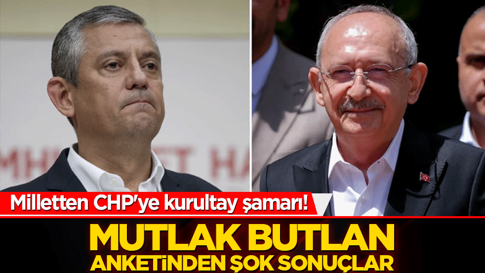Mutlak butlan anketinden şok sonuçlar! Vatandaş CHP'yi topa tuttu!