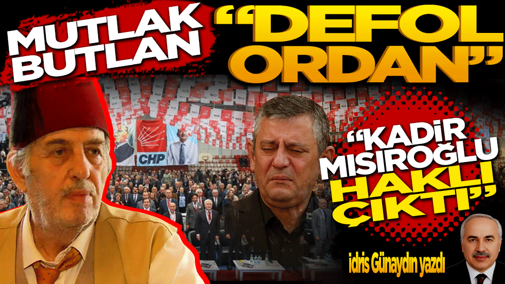 Mutlak butlan, defol oradan
