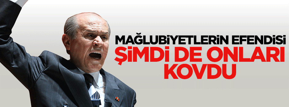 Müzmin mağlup Bahçeli, gazetecileri kovdu