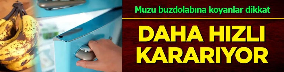Muzu buzdolabına koyanlar pişman oldu: Uzmanlar 'büyük hata' çok hızlı kararıyor diyerek duyurdu