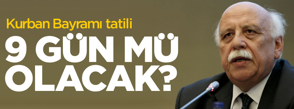 Nabi Avcı'dan 'Kurban Bayramı tatili' açıklaması