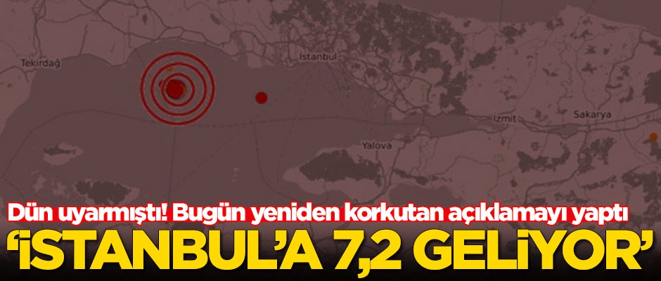 Naci Görür'den korkutan deprem açıklaması! 'İstanbul'a 7,2 geliyor'