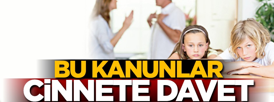 Bu kanunlar cinnete davet!