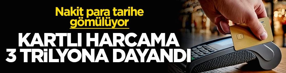 Nakit para tarihe gömülüyor: Kartlı harcama 3 trilyona dayandı