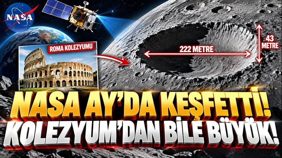 NASA Ay’da keşfetti! Kolezyum’dan bile büyük