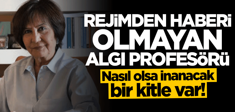 Nasıl olsa inanacak bir kitle var! Rejimden haberi olmayan algı profesörü