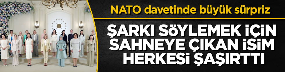 NATO davetinde büyük sürpriz! Şarkı söylemek için sahneye çıkan isim herkesi şaşırttı