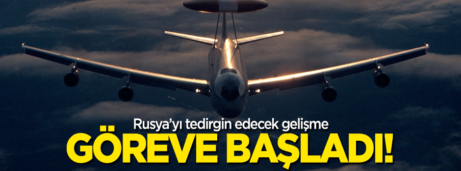 NATO uçağı Türk hava sahasında!