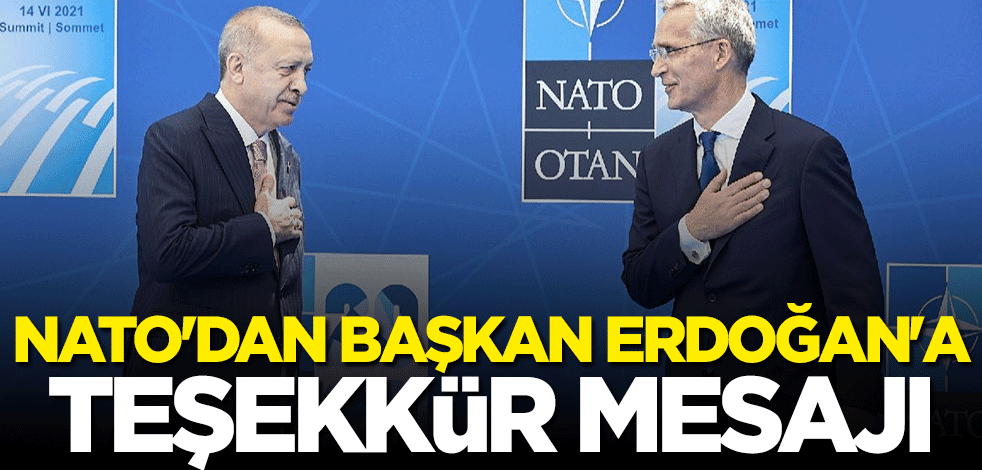 NATO'dan Başkan Erdoğan'a teşekkür
