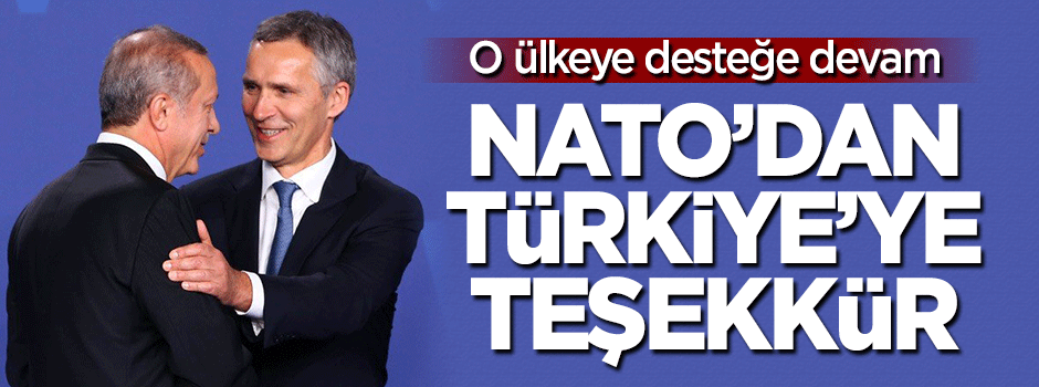 NATO'dan Türkiye'ye teşekkür
