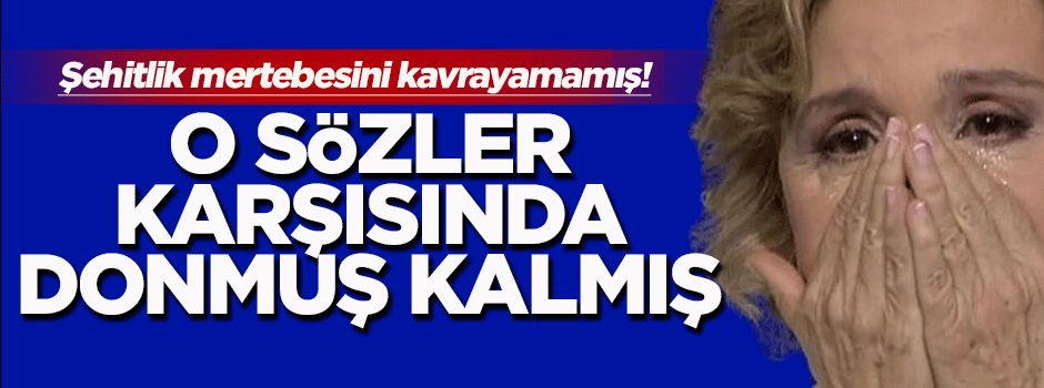 Nazlı Ilıcak o sözler karşısında donup kalmış
