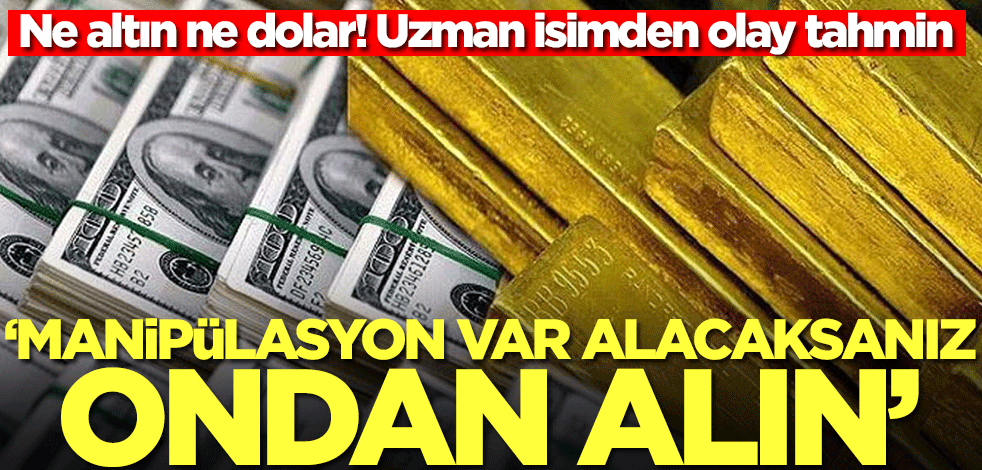 Ne altın ne de dolar! Uzman isim 'manipülasyon var' dedi ve ekledi: Alacaksanız ondan alın