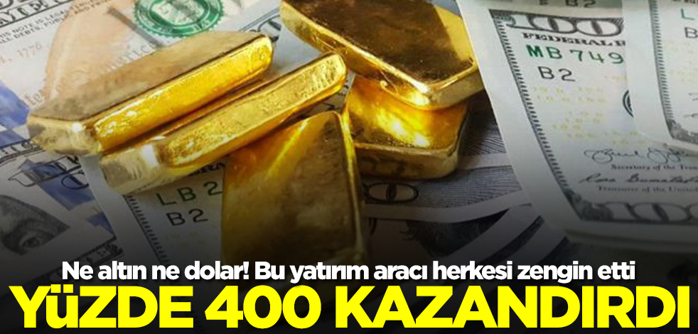 Ne altın ne dolar! Bu yatırım aracı herkesi zengin etti: Yüzde 400 kazandırdı