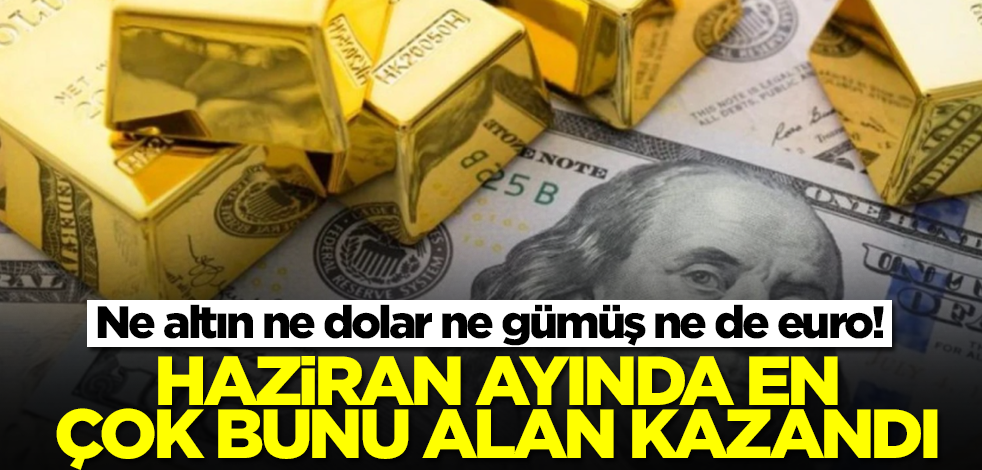 Ne altın ne dolar ne gümüş ne de euro! Haziran ayında en çok bunu alan kazandı