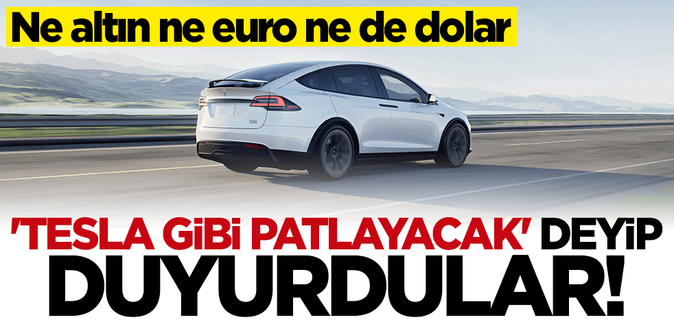 Ne altın ne euro ne de dolar! "Tesla" gibi patlayacak" deyip duyurdular