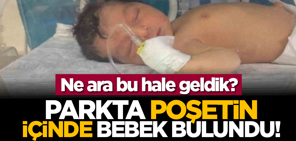 Ne ara bu hale geldik? Mersin'de parkta poşetin içinde bebek bulundu!