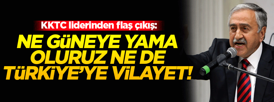 'Ne Güney’e yama oluruz ne de Türkiye’ye vilayet'