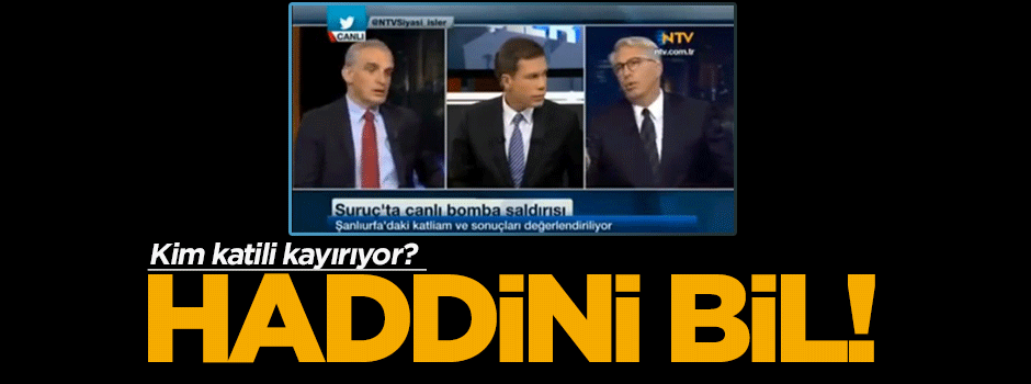 'Ne saçmalıyorsun! Haddini bil...'