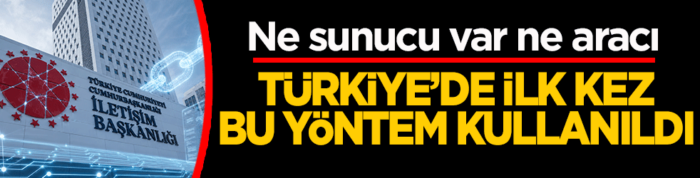 Ne sunucu var ne aracı! Devletin resmi sitesinde dünyada ilk kez bu yöntem kullanıldı