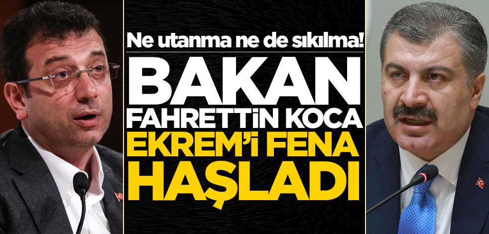 Ne utanma ne de sıkılma! Bakan Fahrettin Koca, Ekrem'i fena haşladı