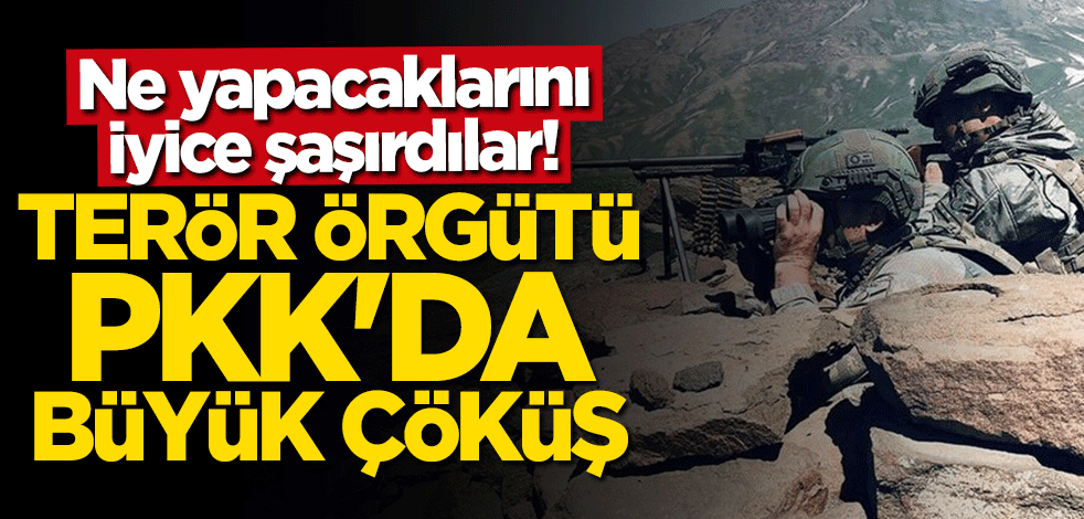 Ne yapacaklarını şaşırdılar! Terör örgütü PKK'da büyük çöküş