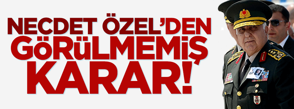Necdet Özel, Hulusi Akar'a görevi bugün teslim edecek