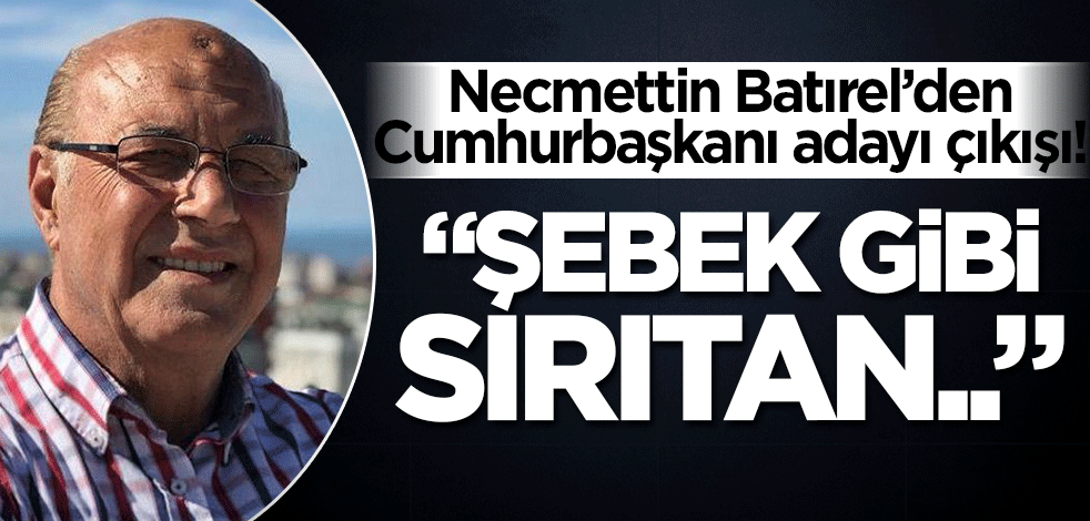 Necmettin Batırel'den Cumhurbaşkanı adayı mesajı! "Şebek gibi sırıtan..."