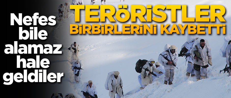 Nefes alamaz hale geldiler! Teröristler birbirlerini kaybetti
