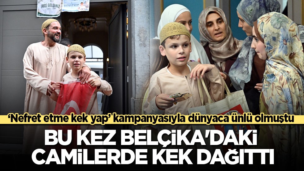 ‘Nefret etme kek yap’ kampanyasıyla dünyaca ünlü olmuştu: 12 yaşındaki Harris bu kez Belçika'daki camilerde kek dağıttı