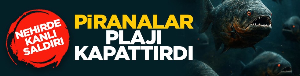 Nehirde kanlı saldırı: Piranalar plajı kapattırdı