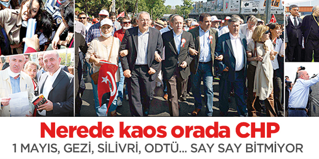 Nerede kaos orada CHP