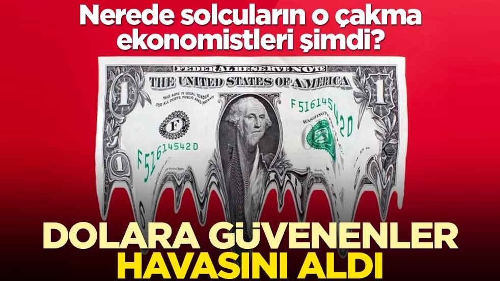Nerede solcuların o çakma ekonomistleri şimdi? Dolara güvenenler havasını aldı