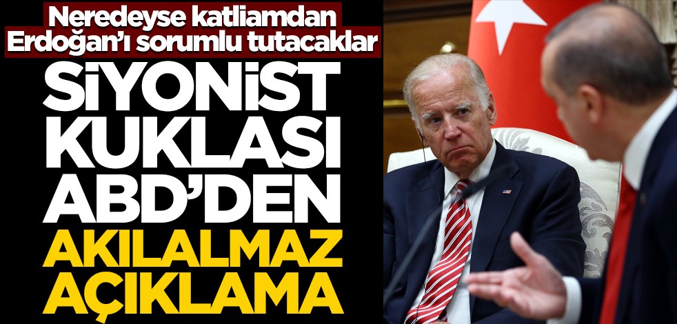 Neredeyse katliamdan Erdoğan'ı suçlu tutacaklar! ABD'den akılalmaz suçlama