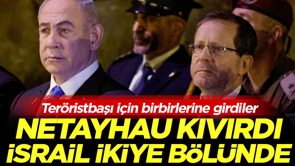 Netanyahu kıvırdı İsrail ikiye bölündü! Teröristbaşı için birbirlerine girdiler!